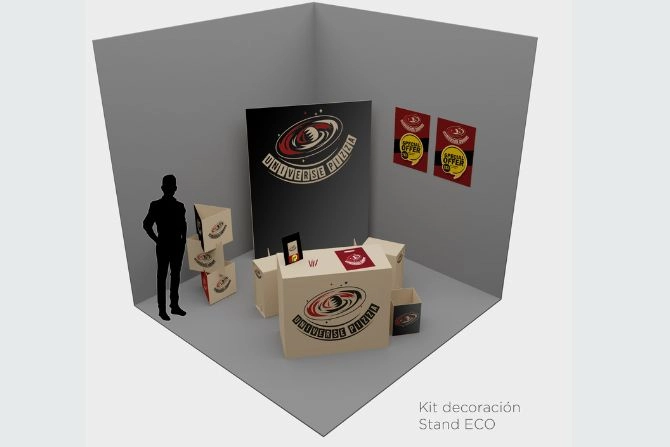 stand personalizado eco Pizza