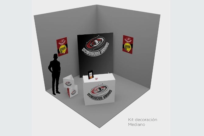 Stand mediano personalizado pizza