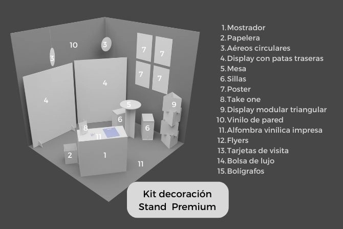 Stand premium piezas