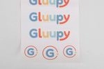 stickers en hoja gluupy