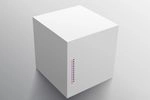 caja cuadrada blanca