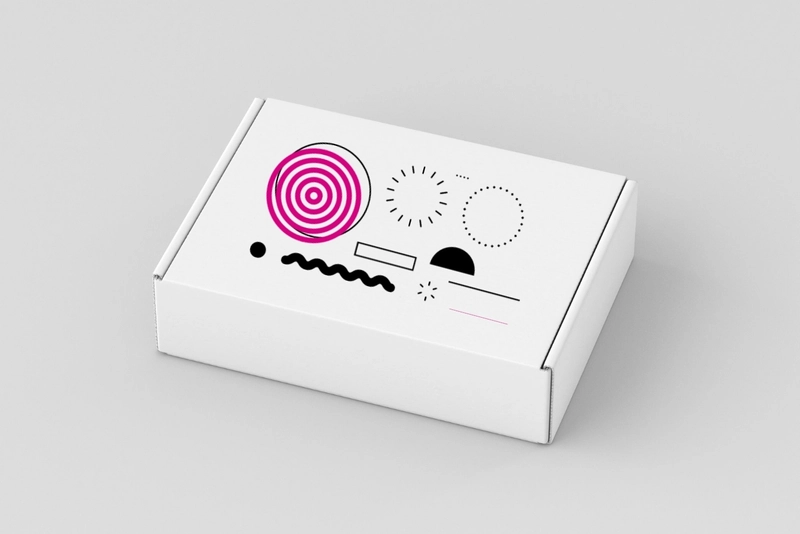 caja solapas blanca