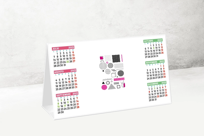 calendario sobremesa semestral