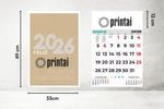 calendario pared medidas