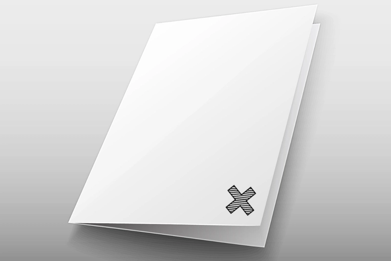 carpeta sin solapas cerrada