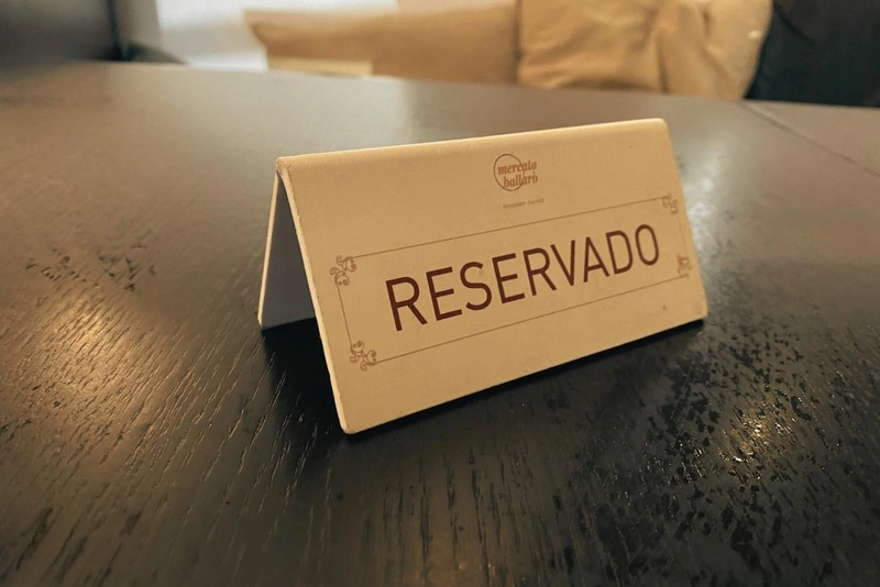 cartel mesa PVC