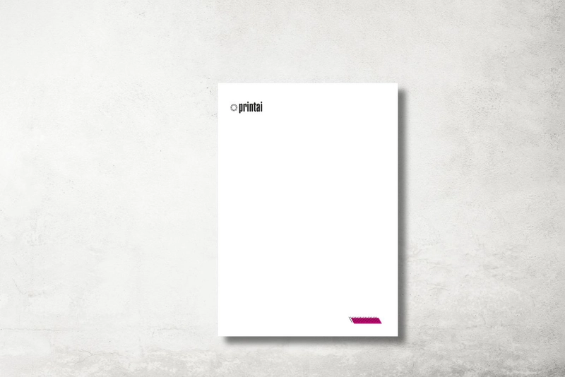 papel de carta con logo