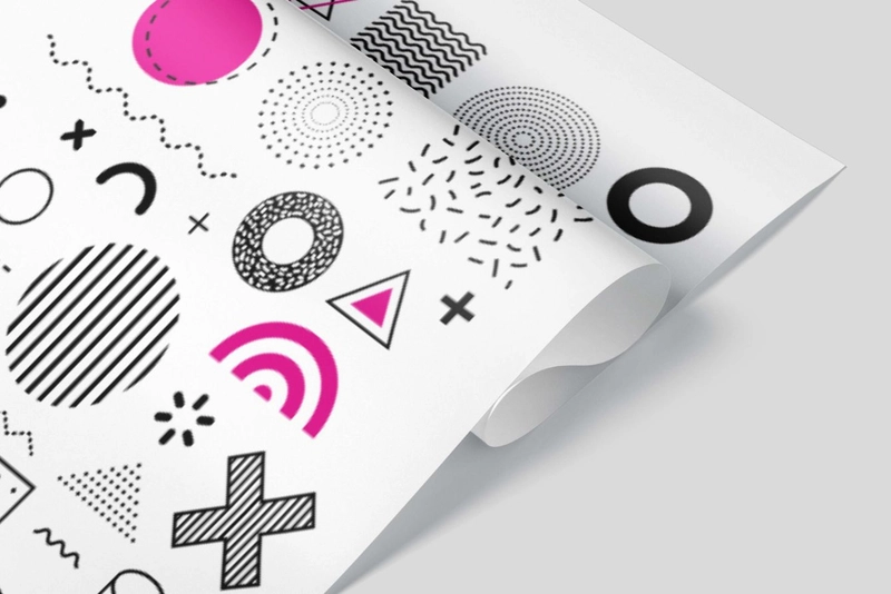 papel de regalo blanco