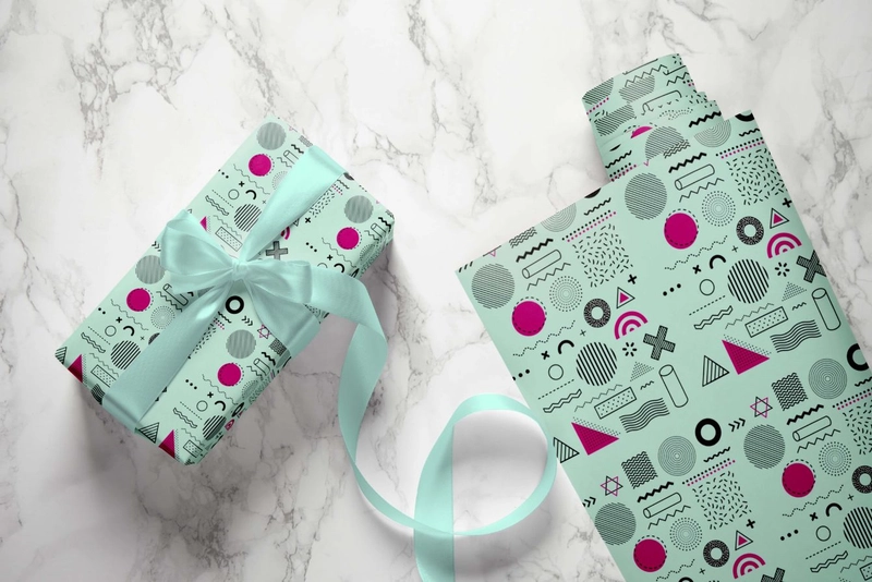 papel y regalo mint