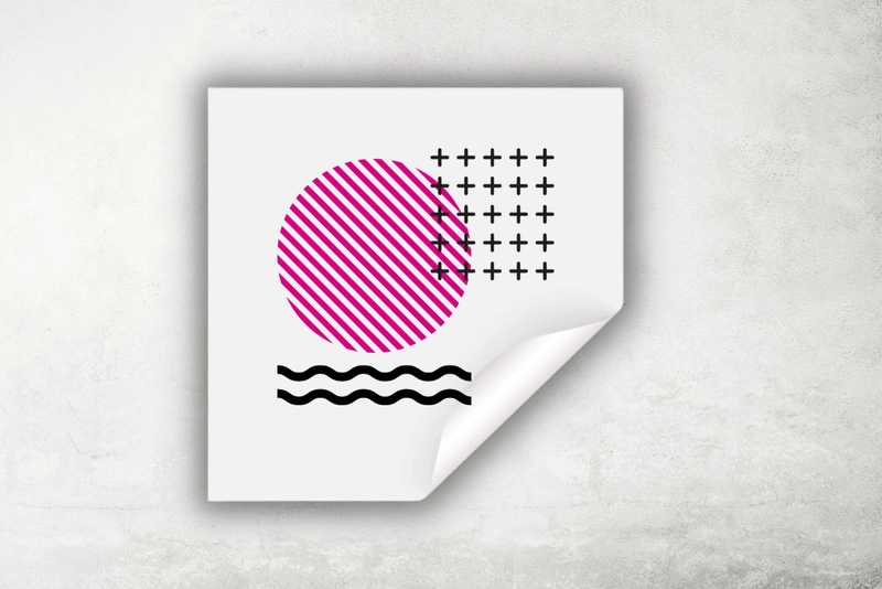 sticker cuadrado