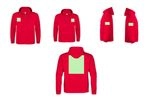 Sudadera capucha y cremallera zona marcaje