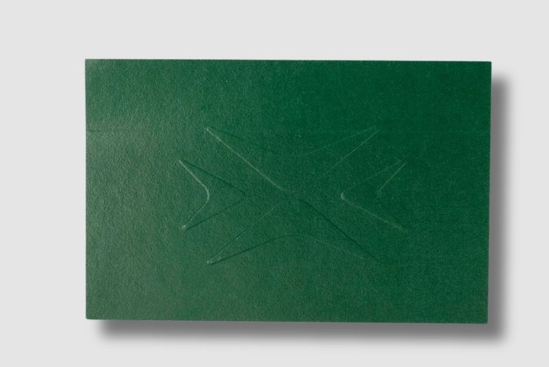tarjeta verde golpe seco
