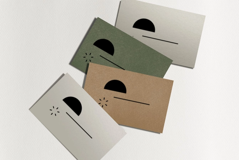 tarjetas eco colores