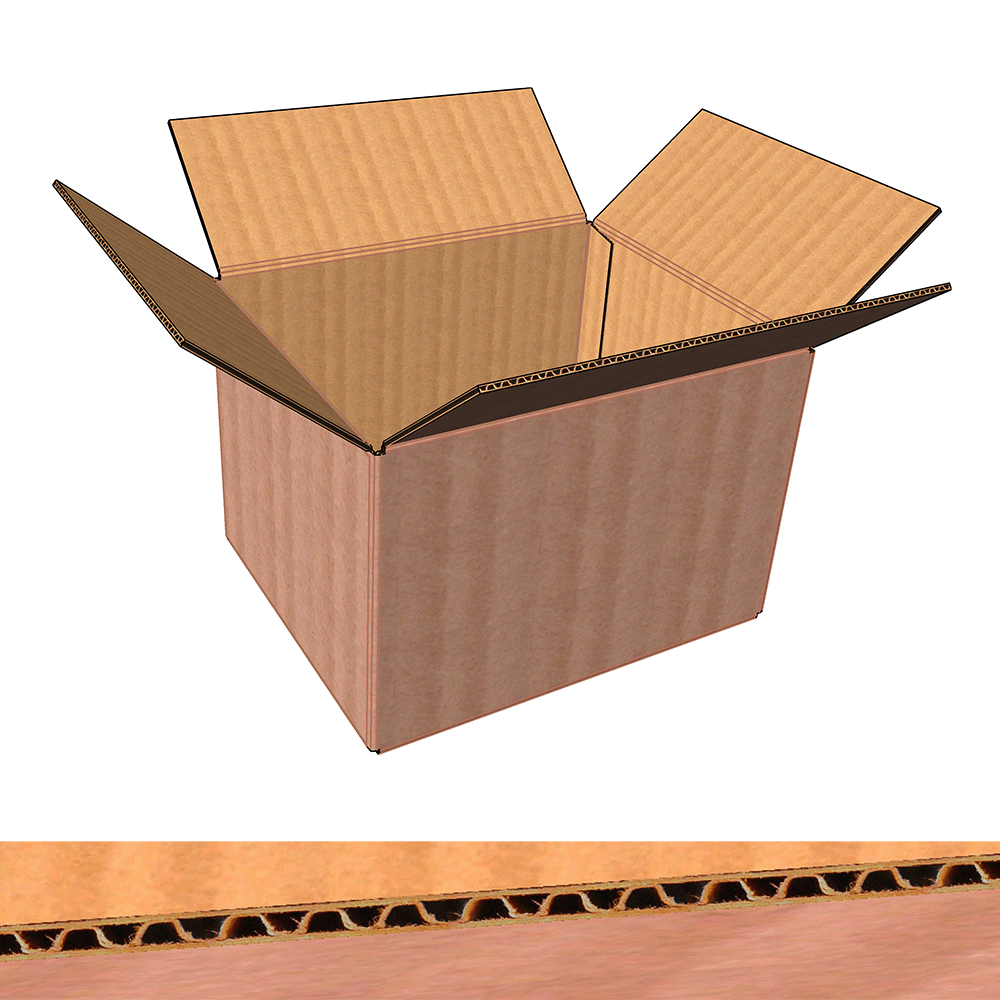 Caja embalaje cartón sencillo 320 x 260 x 200mm