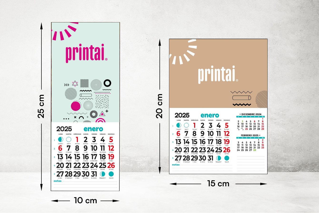 Calendrier avec aimant