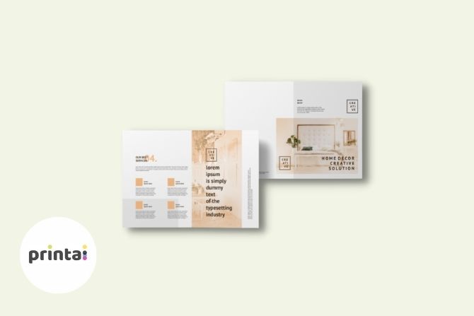 Folletos dípticos Dípticos personalizados en printai