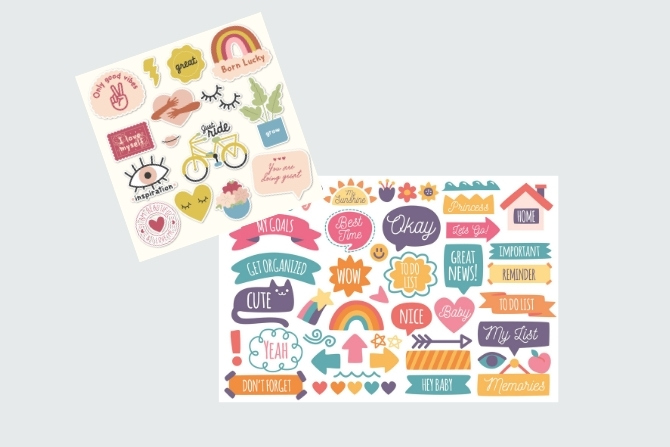 Hojas de pegatinas a medio corte Hojas de medio corte impreso en españa por tu imprenta online de confianza