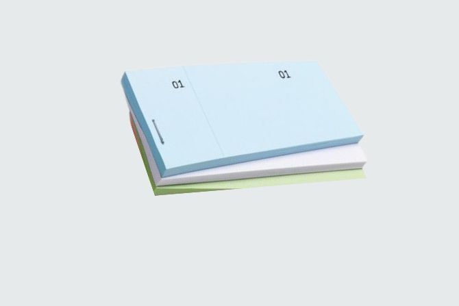 Talonarios grapados personalizados