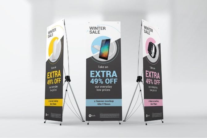 X Banners publicitarios impresos por tu imprenta online de confianza