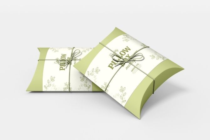 Cajas almohada fabricadas en España e impreso por tu imprenta online de confianza