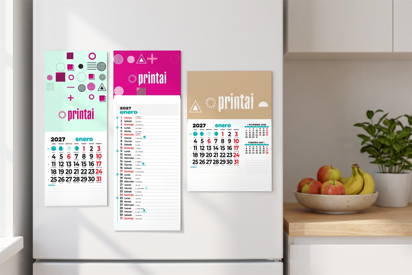Calendarios de pared personalizados impreso en españa por tu imprenta online de confianza