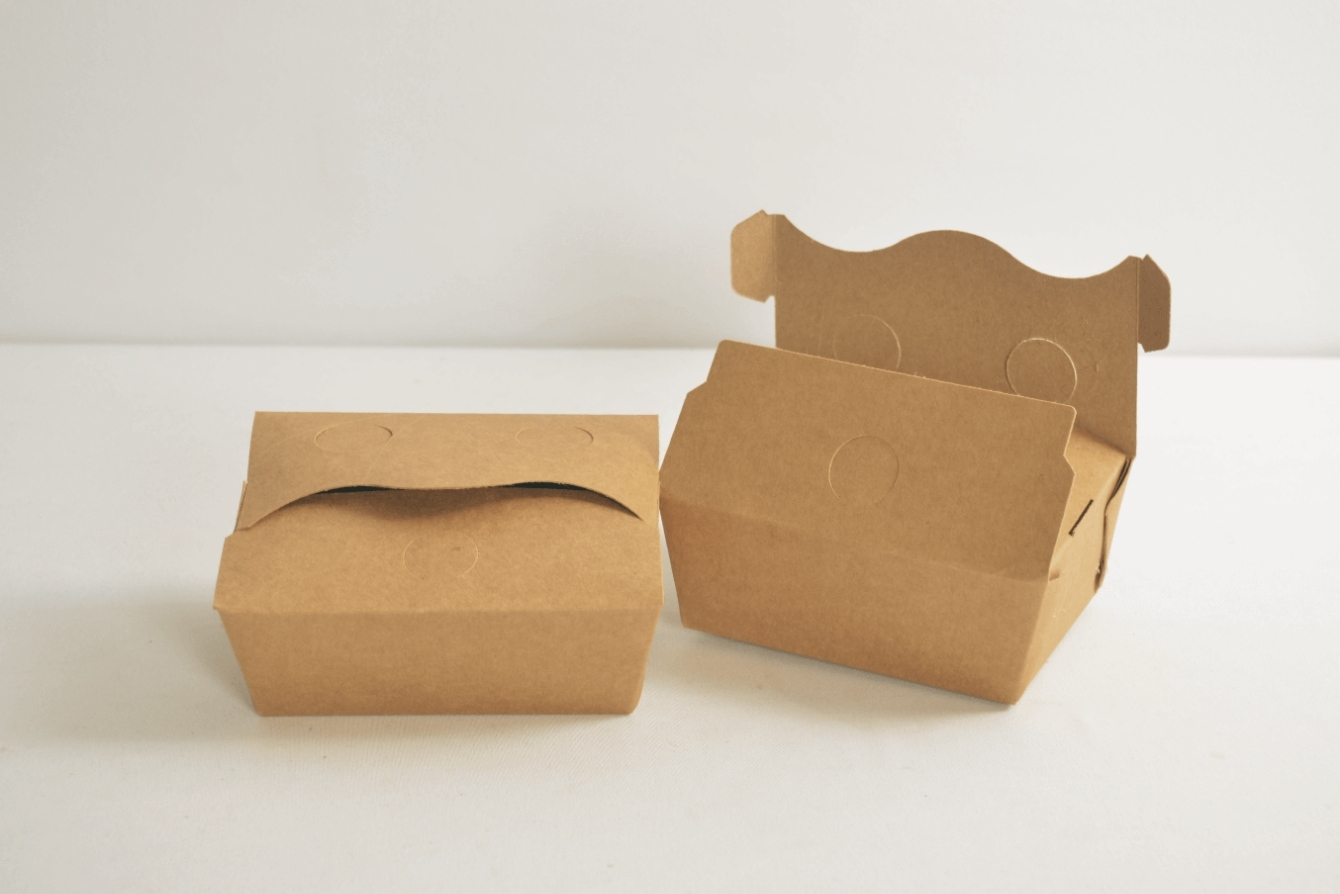 Öko-Lebensmittelbehälter Cajas contenedoras de alimentos para restauración impresas por tu imprenta online de confianza