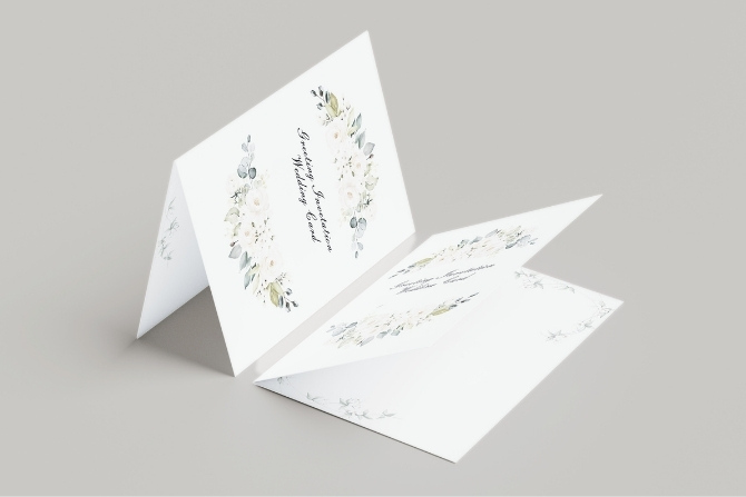 Tarjetones e invitaciones con hendido fabricados en españa por tu imprenta sostenible