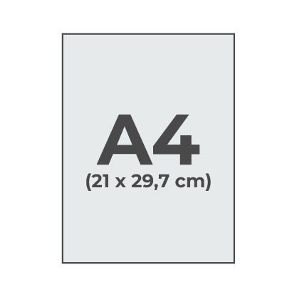 DIN A4 (21x29,7cm)