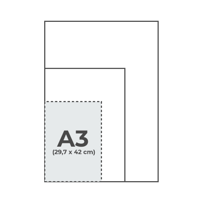DIN A3 (29,7x42cm)