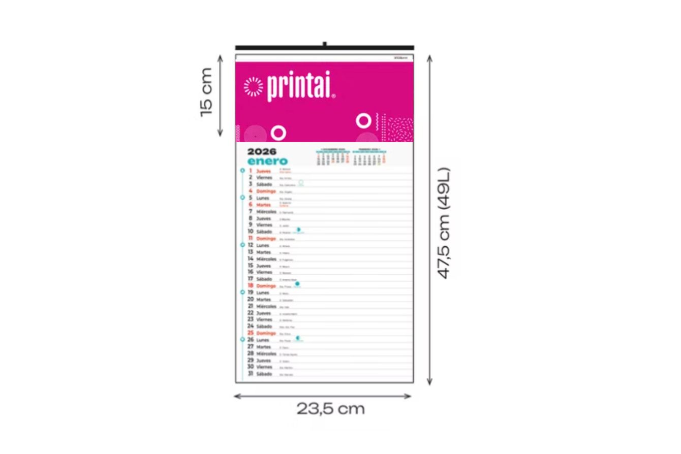 calendario faldillas 23,5 x 47,5 F15