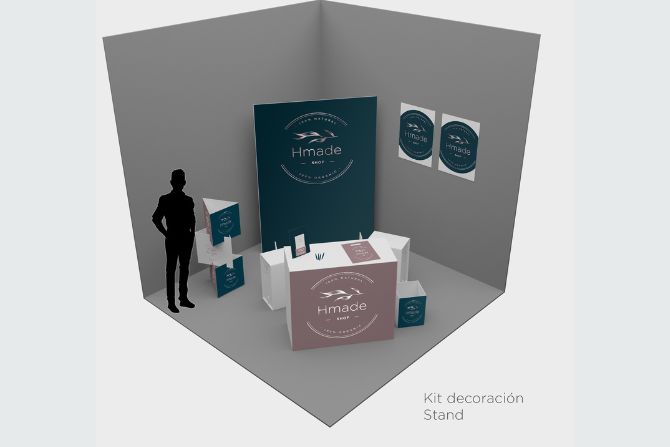 stand personalizado grande Hmade