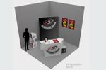 Stand personalizado grande Pizza