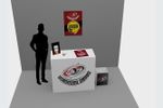 Stand pequeño pizza