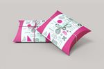 caja almohada rosa