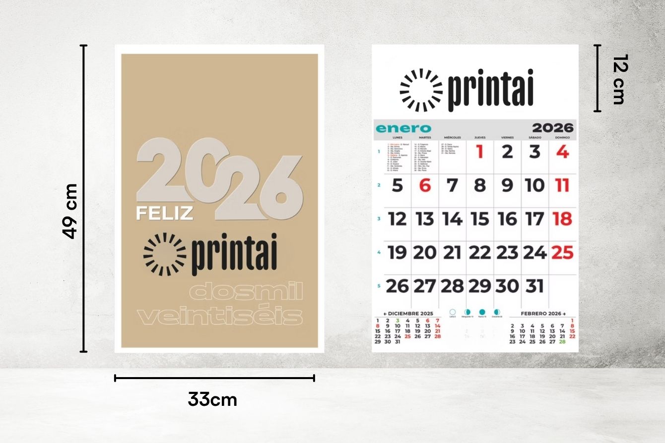 calendario pared medidas