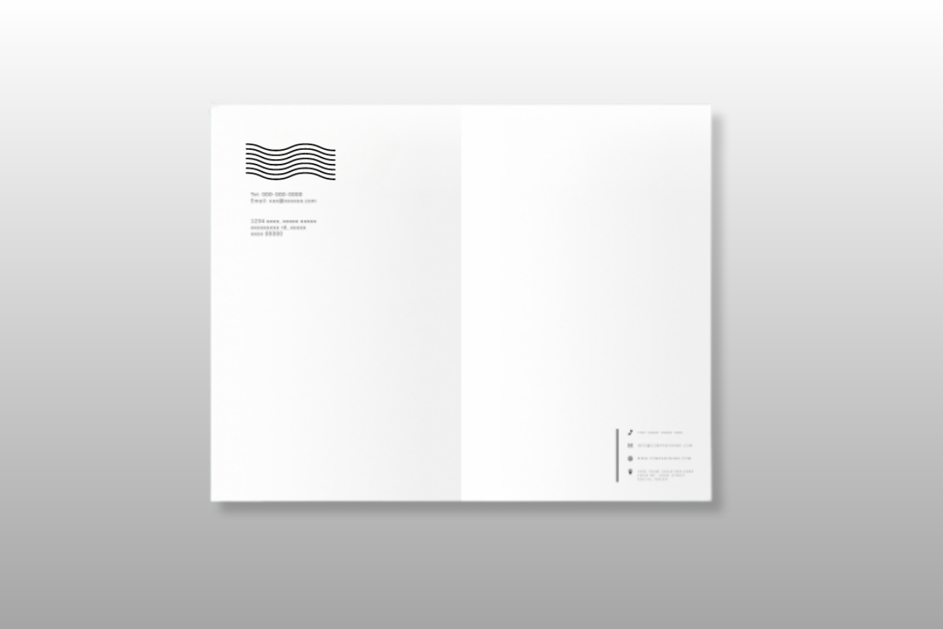 carpeta sin solapas abierta