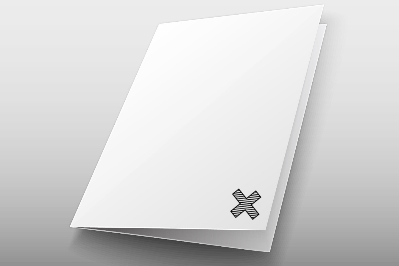 carpeta sin solapas cerrada