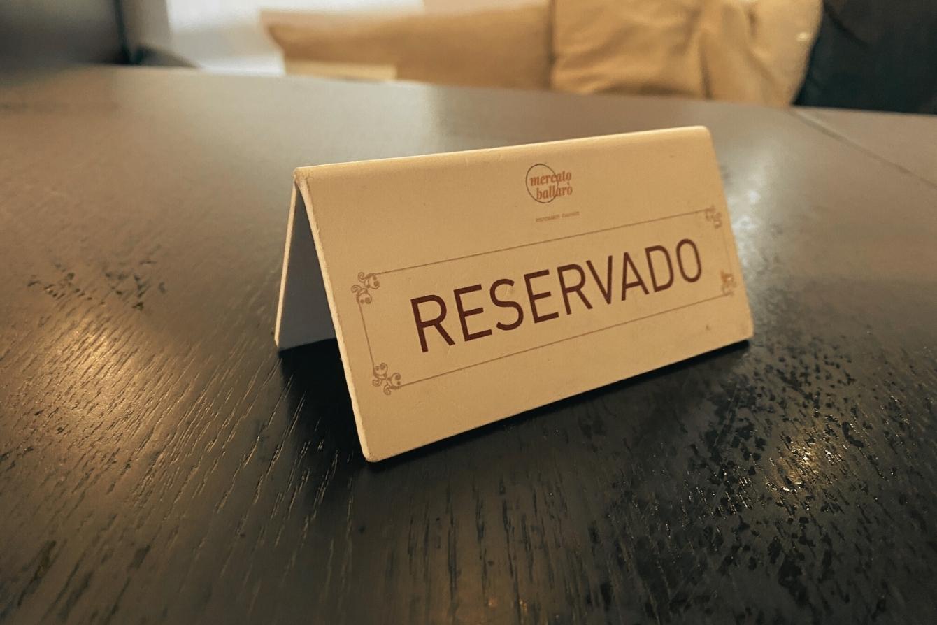 cartel mesa PVC