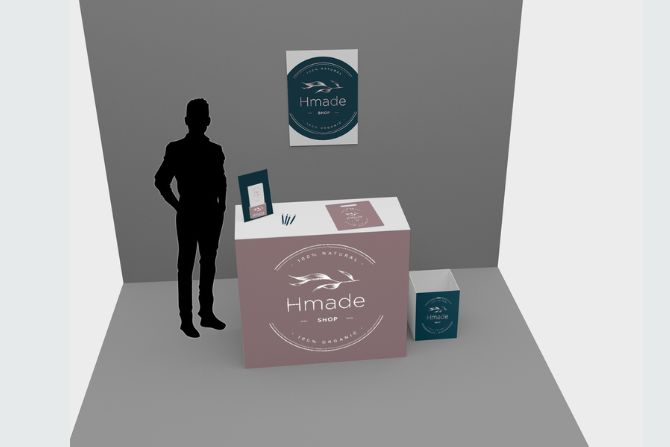 stand pequeño Hmade