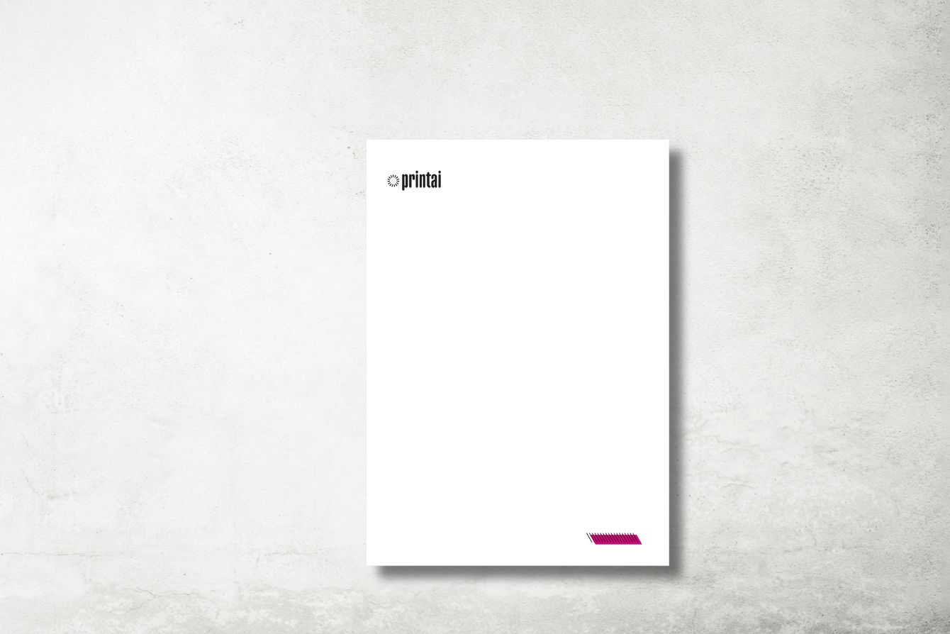 papel de carta con logo