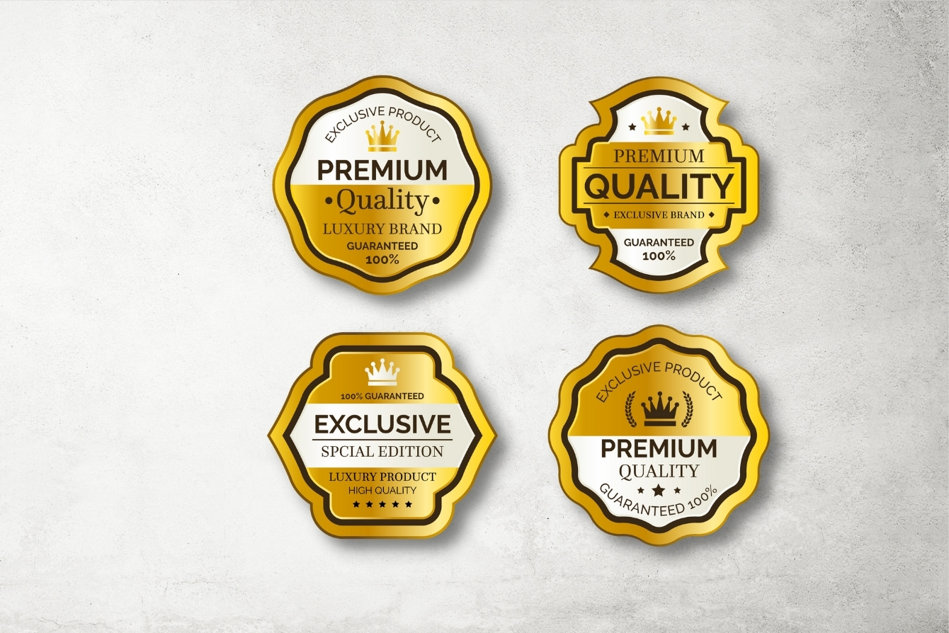 sticker dorado