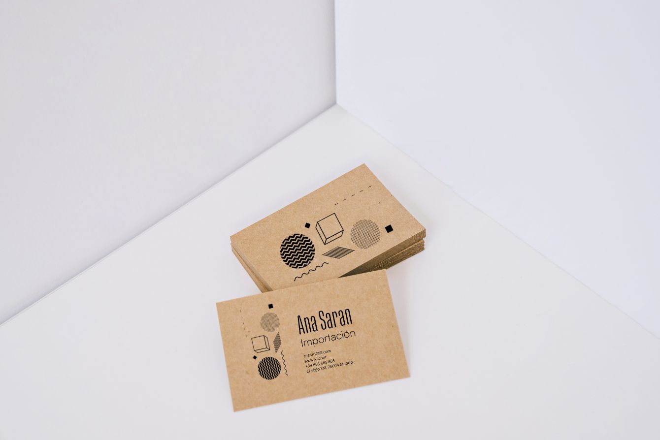 tarjetas kraft