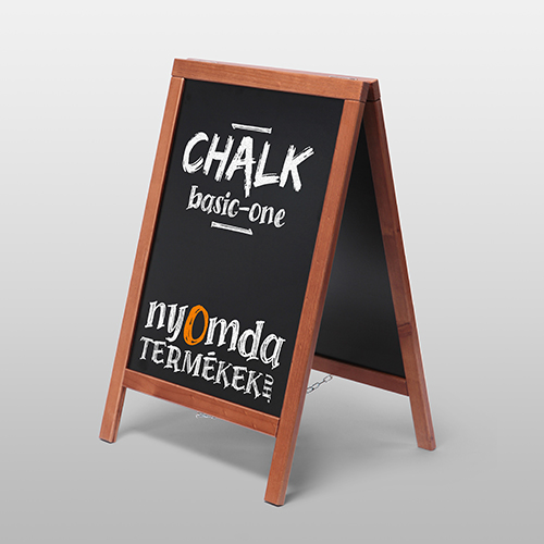 Chalk Basic | fa megállítótábla Krétával írható, fakerestes, kisméretű megállítótábla