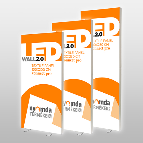 Világító textilgrafikás ledfal, Connect Pro csatlakozási rendszerrel
