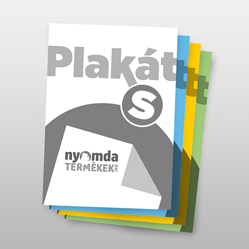 Kisméretű plakát fekete nyomtatással