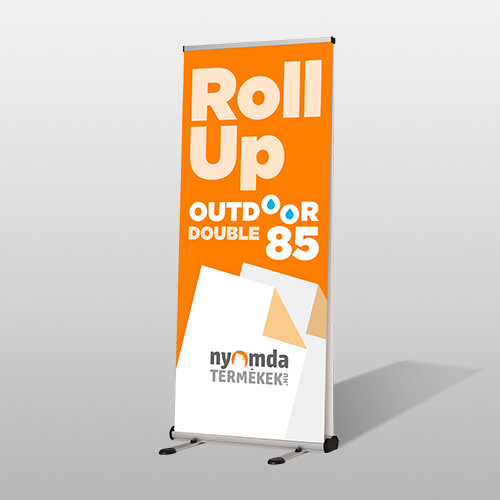 Kültéri roll-up, kétoldalas