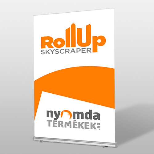 Óriás roll-up, teleszkópos rúd