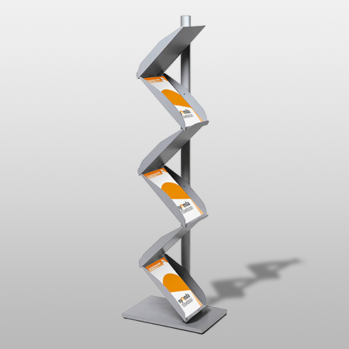 prospektustartó állvány