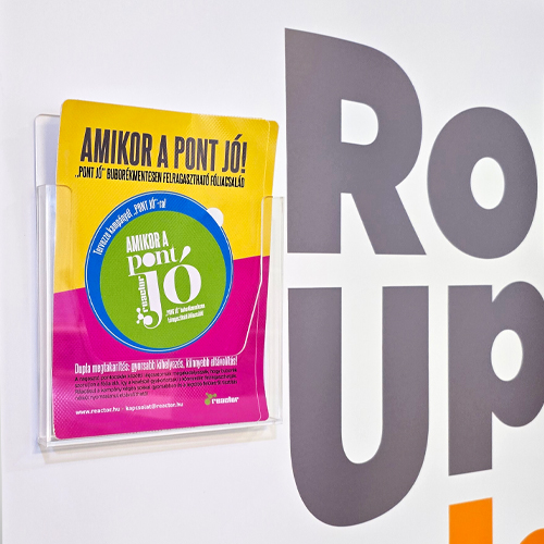 Magnetic Brochure Holder real sample