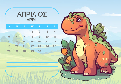 2026 Dino Calendar